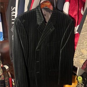 Macy's Black Pinstripe Men's Suit Jacket
